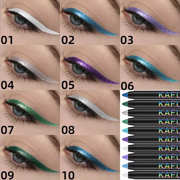 Stylo eye-liner coloré 10 couleurs