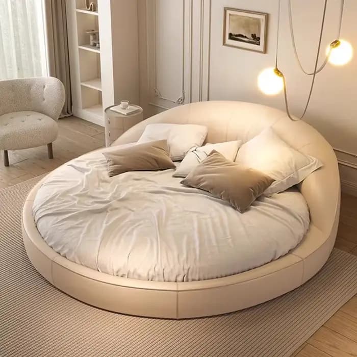 Lit de princesse simple, esthétique minimaliste, design tendance et doux, organisateur de lit, capitonné, Camas De Dormitorio, meubles de maison