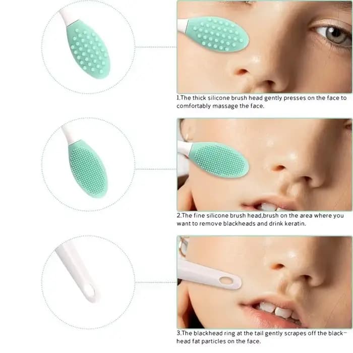 Brosse à lèvres exfoliante en silicone