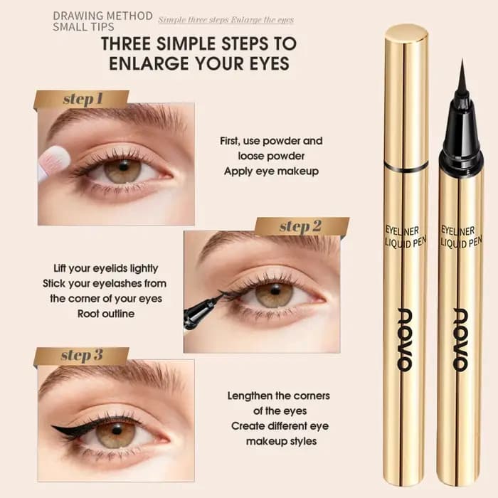 Stylo Eyeliner liquide à pointe en feutre Ultra-fin
