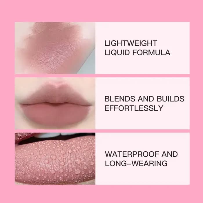 Febble 12 Document Ink Jules Gloss 256 Nude Velvet Liquid Lipstick