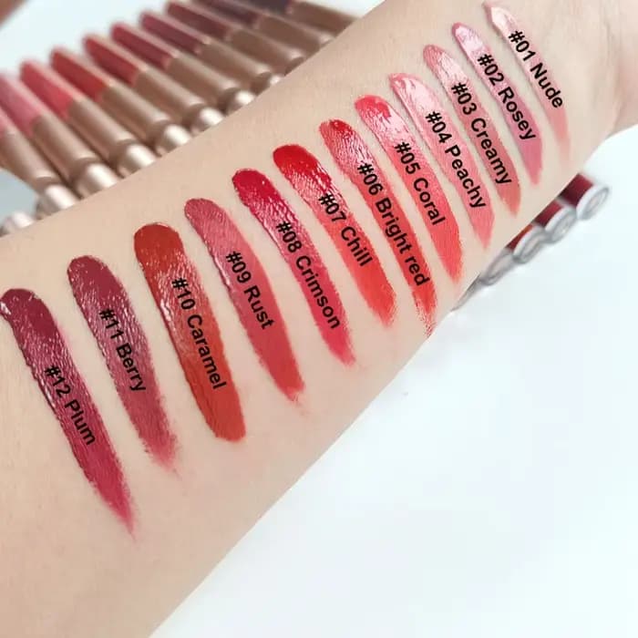 Punk foncé prune 24H imperméable mat velours brillant à lèvres maquillage longue durée antiadhésif tasse
