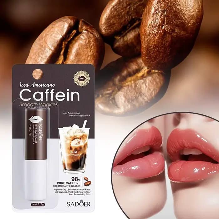 Baume à lèvres hydratant à la caféine