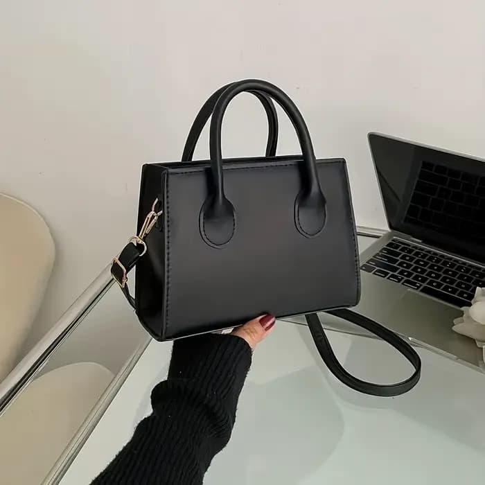 Sac à main carré tendance pour femmes, Mini sac à bandoulière Simple, sac à bandoulière minimaliste à poignée supérieure, sac à main de couleur unie de styliste