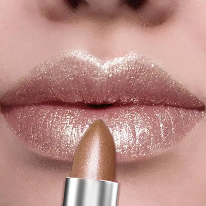 Rouge à lèvres métallique repulpant à paillettes