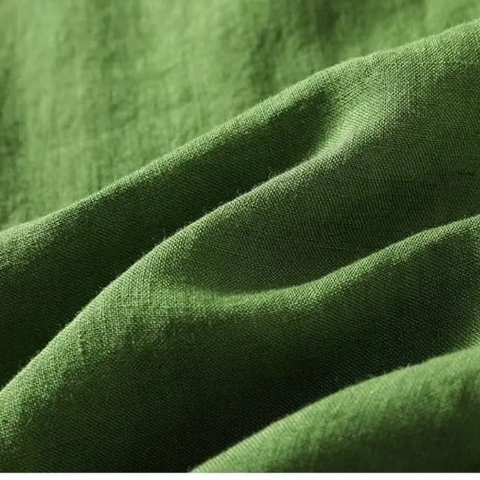 T-shirt en coton et lin pour femmes, nouvelle collection d'été, mode rétro Chic, élégant, assorti avec tout, sans manches, col Lotus, gilet décontracté