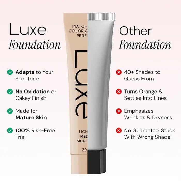 Fond de teint changeant de couleur Luxe - Léger et respirant