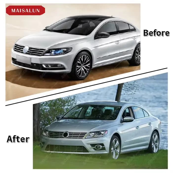 Kit de carrosserie de Style r-line pour Volkswagen CC, prix d'usine, avec lèvre avant, jupes latérales de pare-chocs avant