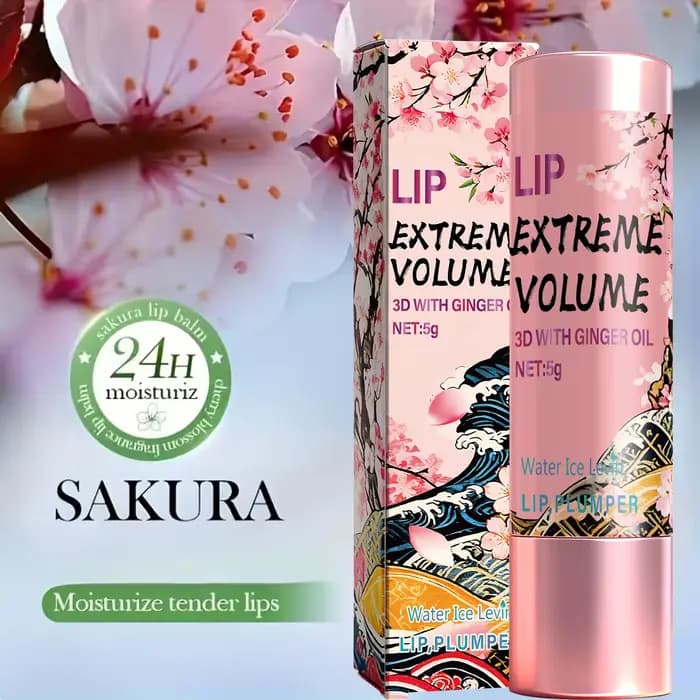 Baume à Lèvres Volume 5g à l'Huile de Gingembre et Peptides - Hydratant Non Collant