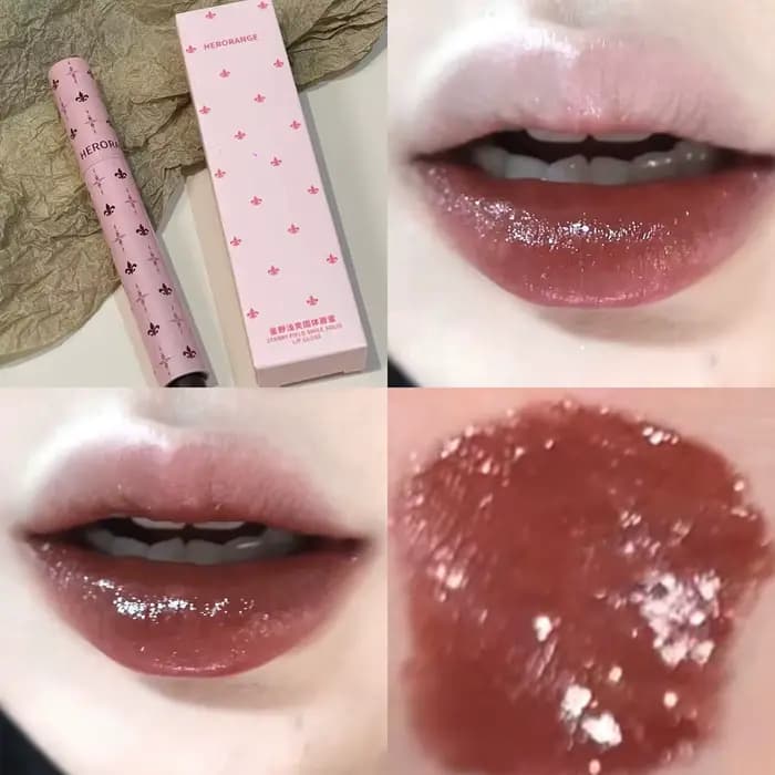 Stylo à gelée pour les lèvres scintillant violet mûrier