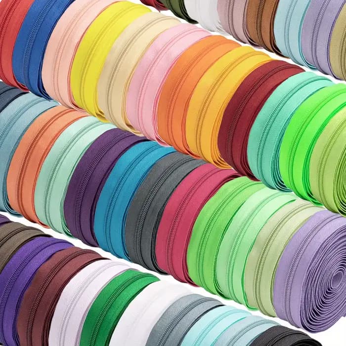 1SET, 50 couleurs peuvent être sélectionnés, 5 # fermeture éclair en nylon. Convient pour le bricolage, comme vêtements, sacs, textiles pour la maison, etc.
