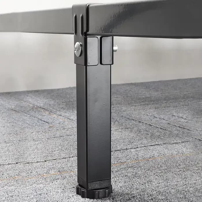 Colonne de support de pied de lit à cadre nervuré, 3 × 3cm, pied de serrage, support latéral de lit, meubles réglables renforcés, fond de lit muet