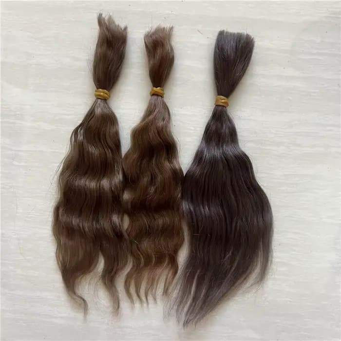 Dernier Mohair pur pour poupée Reborn/poupée BJD marron thé doré marron 6 couleurs poupée Reborn accessoire de poupée Mohair enraciné à la main