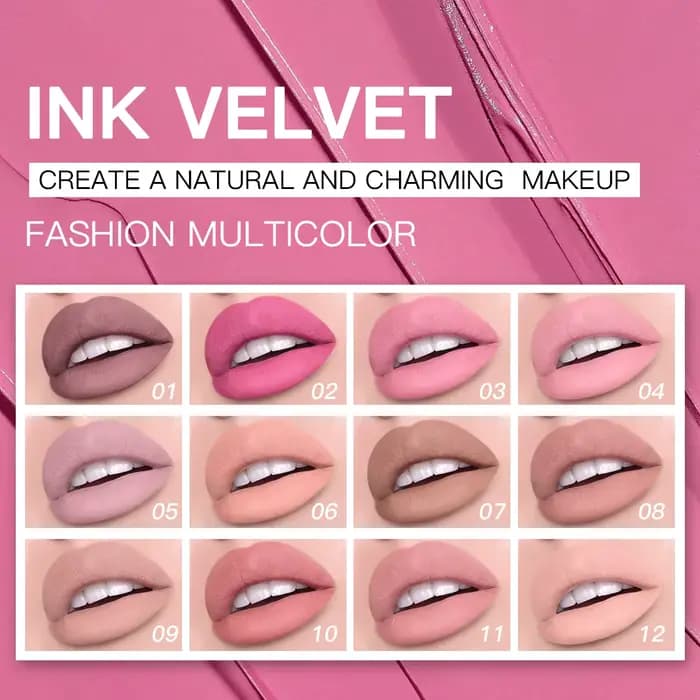 Febble 12 Document Ink Jules Gloss 256 Nude Velvet Liquid Lipstick