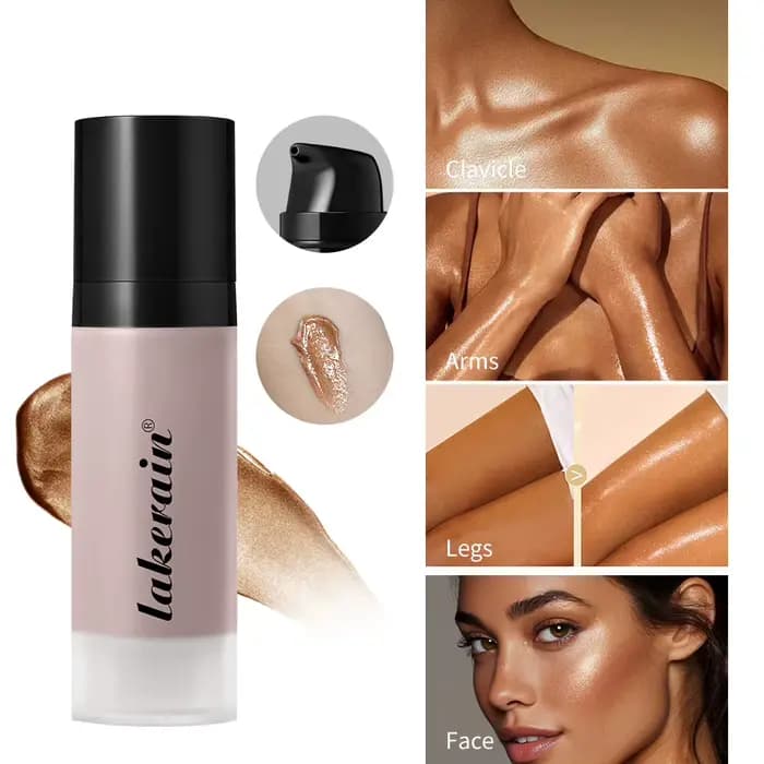 Fond de teint brillant Super Gel léger rosée polyvalent llluminateur apprêt hydratant nourrir