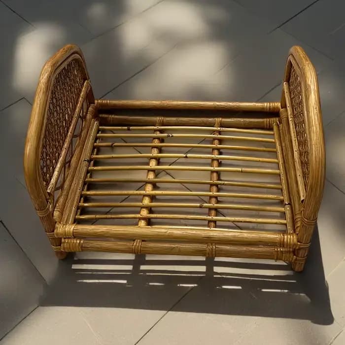 Lit de bébé, accessoires de photographie pour nouveau-né, lit fait à la main, Vintage, canapé en bois, berceau, arrière-plan de Photo, accessoires de pose pour Studio Photo
