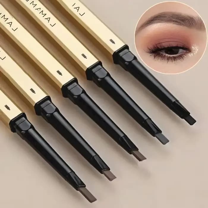 Crayon à double tête imperméable avec brosse