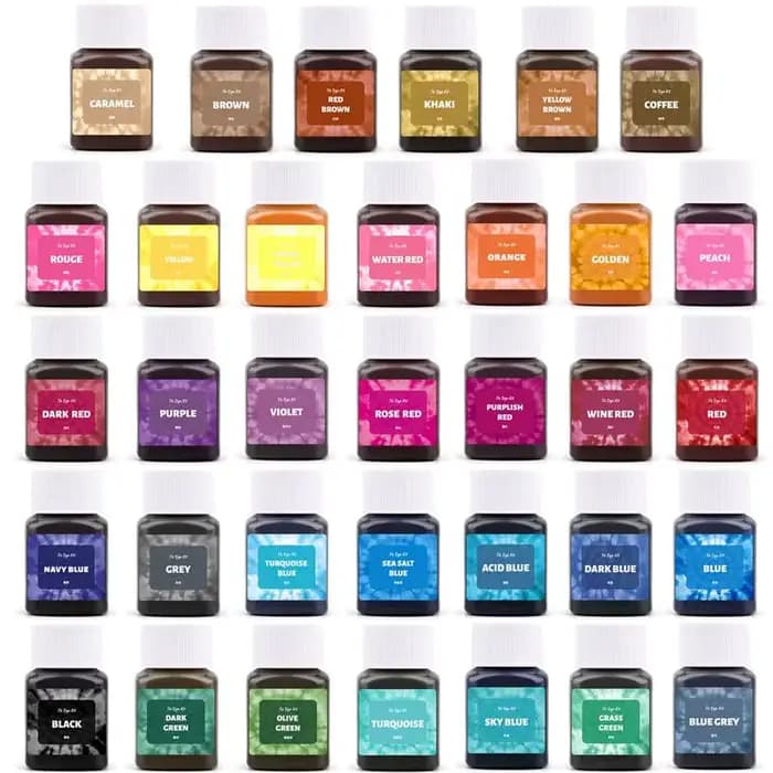 Colorant en poudre 30/50ml pour tissus, teinture textile, teinture pour vêtements, teinture tie-dye, coton, nylon, pigment multifonctionnel, rénovation de vêtements usés