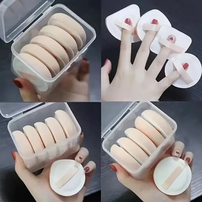Bouffées de fond de teint en forme de goutte pour femme