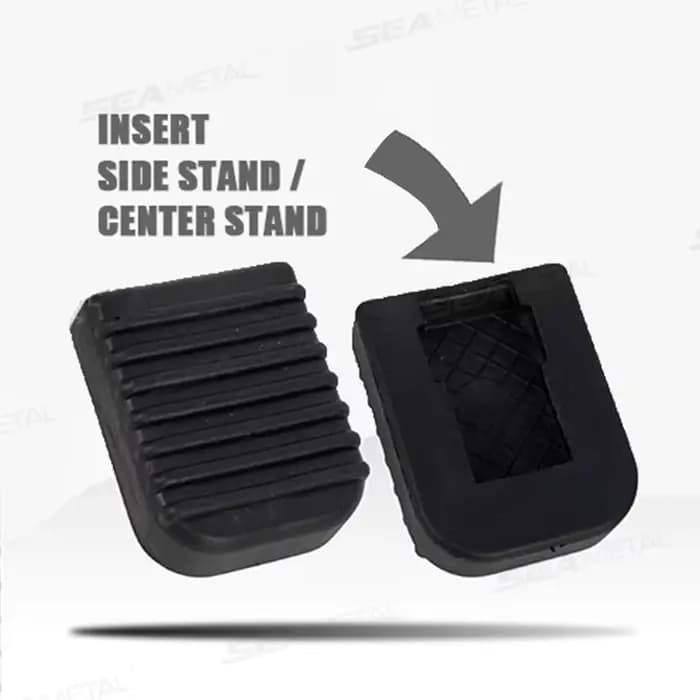 BLALION Support de moto béquille plaque de Support en caoutchouc Parking extérieur pied de moto Support latéral Base béquille Support Pad