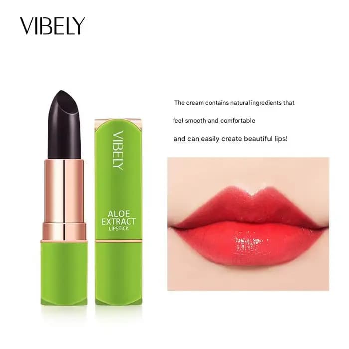 VIBELY 7 couleurs baume à lèvres changeant d'humeur naturel Aloe Vera rouge