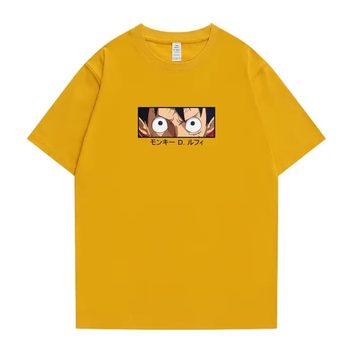 T-shirt imprimé One Piece pour hommes, style estival, 100% coton, manches courtes pour étudiants