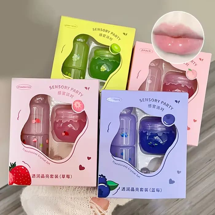 Masque pour les lèvres hydratant et éclaircissant Sensory Party - Hydratation intense