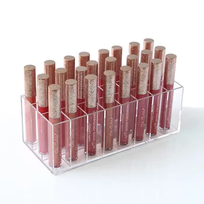 Porte-brillant à lèvres 24 fentes CC crème rouge
