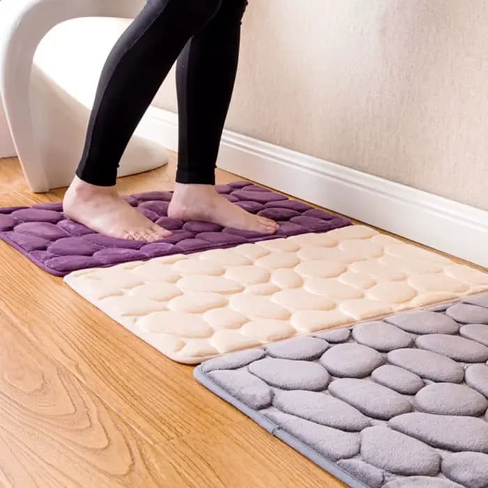 HOBathtub-Tapis lavables à absorption d'eau, Non-ald Floor Lea, Polymères de bain, Doorvirus, Aile Blestone, Gaufré