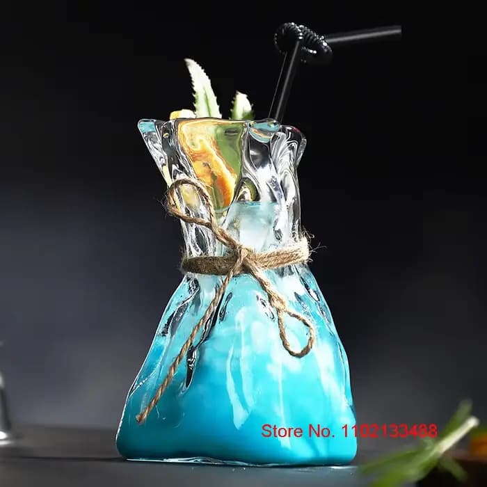 Vase d'art verre à Cocktail Design Original, verrerie de Bar, verres à vin mélangés, jus de fruits créatif, tasse à café, gobelet à bière, vente en gros