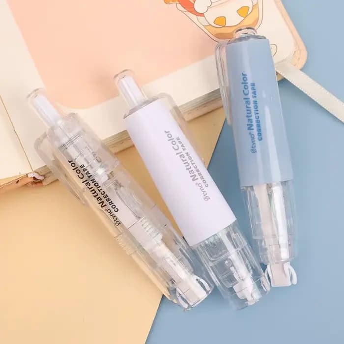 Ration de noyau de resubdivision pour l'école et le bureau, bande durable, type de presse, forme de stylo, outils modifiés colorés
