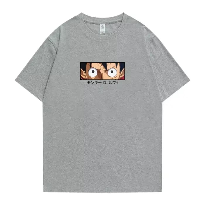 T-shirt imprimé One Piece pour hommes, style estival, 100% coton, manches courtes pour étudiants