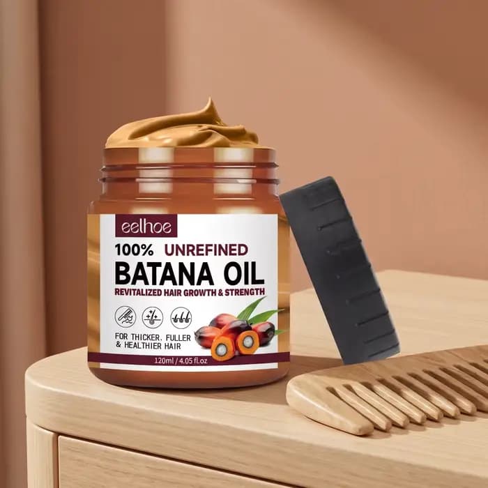 Baume nourrissant naturel pour le cuir chevelu à l'huile de Batana, renforce les cheveux faibles, favorise des cheveux plus épais, plus volumineux et plus sains, traitement capillaire quotidien à domi