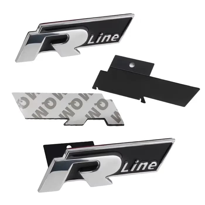 Autocollant 3D Rline Logo pour calandre avant et coffre de voiture, pour Volkswagen Golf Polo Passat B8 T4 T5 T-roc Jetta Tiguan Touran Tcross B6