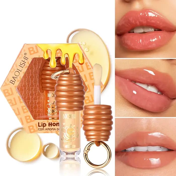 Honey Beauty Cosmetics Lip Ink Gloss Labial Lips Moisturizer Jelly Lipstick Bright Oil Moisturizing Balm Big Lip Brush
