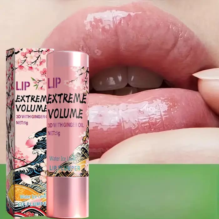 Baume à Lèvres Volume 5g à l'Huile de Gingembre et Peptides - Hydratant Non Collant
