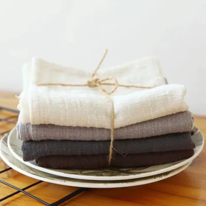 Tissu en coton et lin doux, matière organique, pur coton naturel cambrique Eco, vêtements de bricolage, tissu Patchwork, mousseline Crape