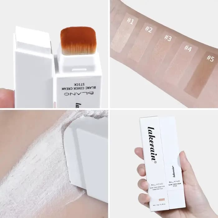 Blanc couverture crème bâton fond de teint changeant