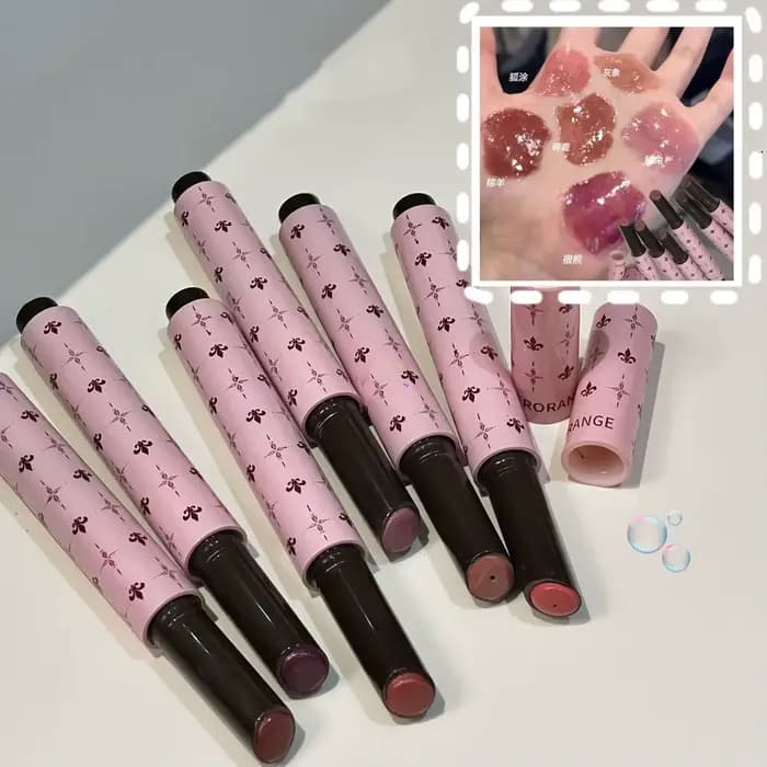 Stylo à gelée pour les lèvres scintillant violet mûrier