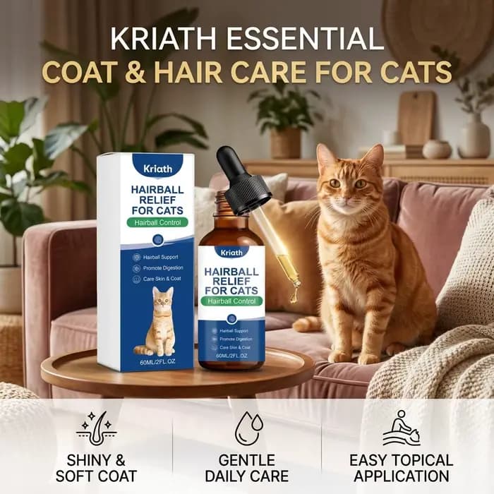 Gouttes de Soin pour Poils de Chat : Nourrissant Peaux Sèches et Sensibles, Lissant, Boostant la Brillance, Réduit l'Accumulation de Boules de Poils, Complément de Soin pour le Pelage des Animaux