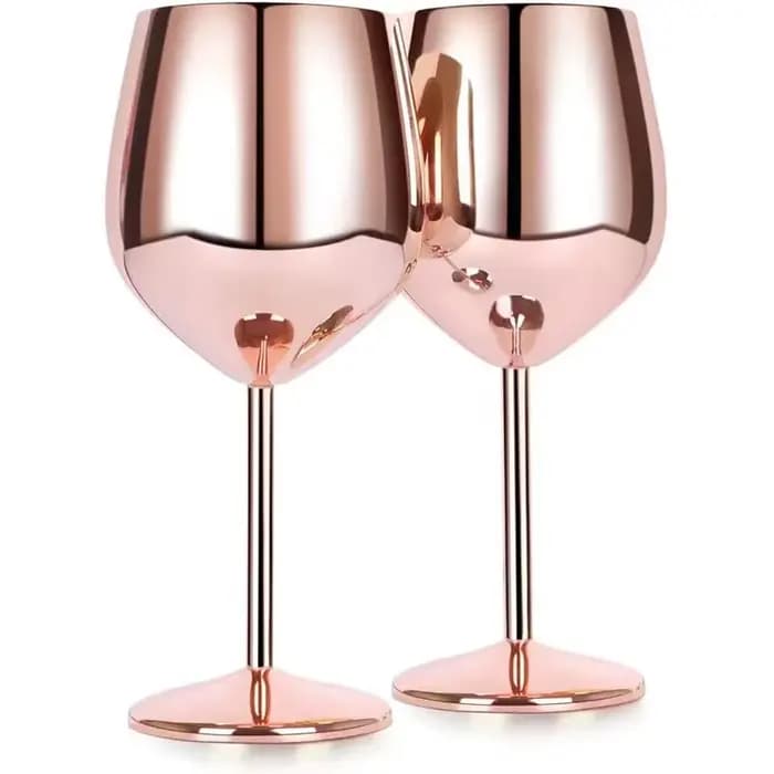 Verre à Cocktail en acier inoxydable de 500ML, verre à vin rouge, grand verre à Champagne en métal incassable, Bar KTV, verre à gobelet de Style européen