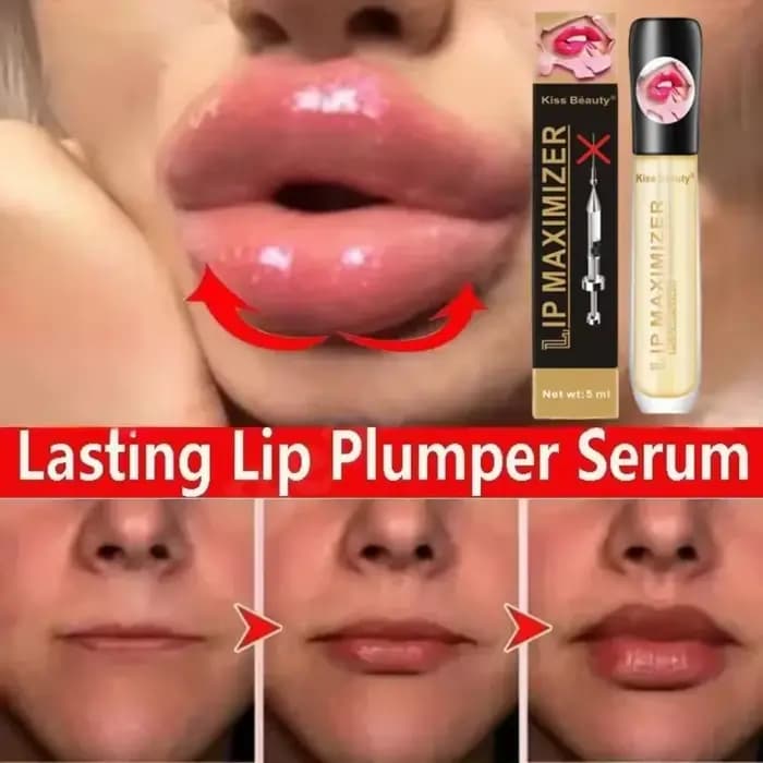 Huile Sérum Repulpante Longue Durée pour les Lèvres – Essence Volumisante Instantanée – Hydrate