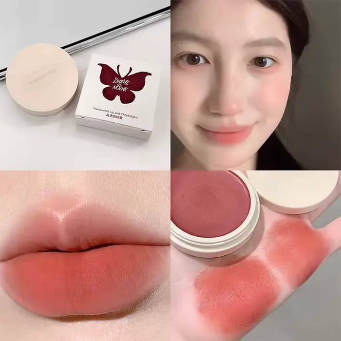 Palette de maquillage crème double usage lèvres et joues