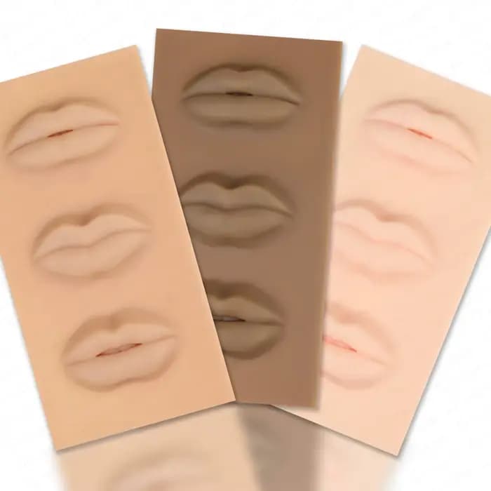 Guapa modèle de lèvres 3D tatouage en Latex maquillage Permanent coloration