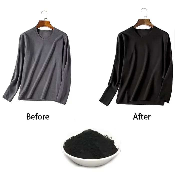 100g noir tissu colorant vêtements reconditionné Agent colorant coton lin jean toile Pigment maison cravate-teinture fournitures faites à la main