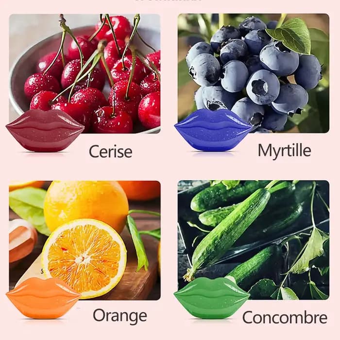 Masque pour les lèvres hydratant à la vitamine C aux fruits