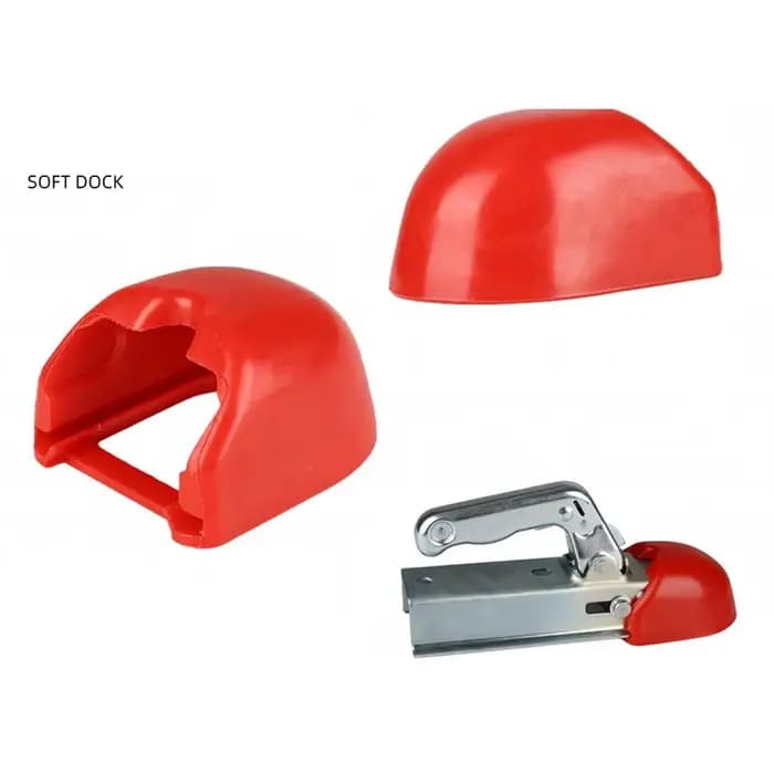 Accessoires de modification pour remorques et camping-cars : Cache-rotule de connexion en plastique rouge, protection pour connecteur, pièces de modification