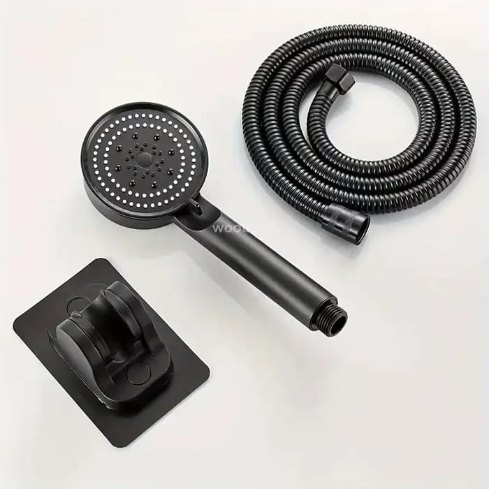 Robinet d'évier de salle de bains, pomme de douche haute pression, 5 Modes réglables avec tuyau d'économie d'eau, arrêt à une touche, accessoires de salle de bains