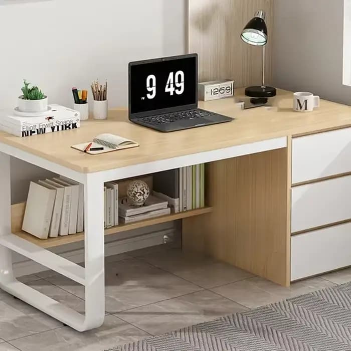 Bureau de bureau, bureau d'ordinateur, panneau de bois massif multicouche, plusieurs tailles disponibles, adapté pour l'étude et le bureau