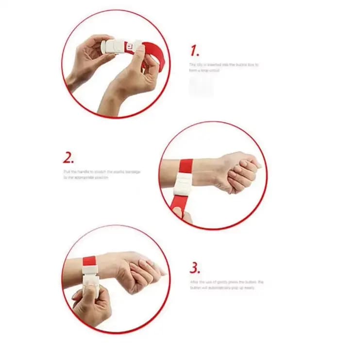Tourniquet d'urgence, kit de secours infirmier, tourniquet médical rotatif, trousse de premiers soins, kit de survie pour le camping en plein air